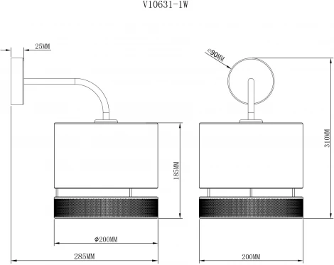 Бра Moderli Gela V10631-1W (220V, круглые)