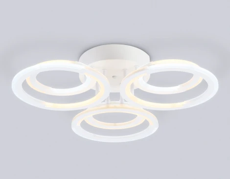 Потолочная люстра светодиодная на штанге с пультом Ambrella ACRYLICA FA8943 (регулировка яркости, 220V, кольцо)