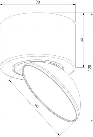 Светильник накладной светодиодный Elektrostandard Smooth 25053/LED 10W 4000K белый (220V, круглые)