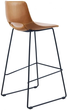 Барный стул La Forma (ex Julia Grup) Zahara (Коричневый,Черный/ Сталь,Металл,Пена) 58262