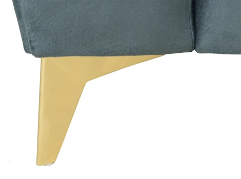 Кресло Annette велюр бирюзовый Colt1004 130*100*92см Garda Decor арт.ANNETTE-К-2K-Colt1004