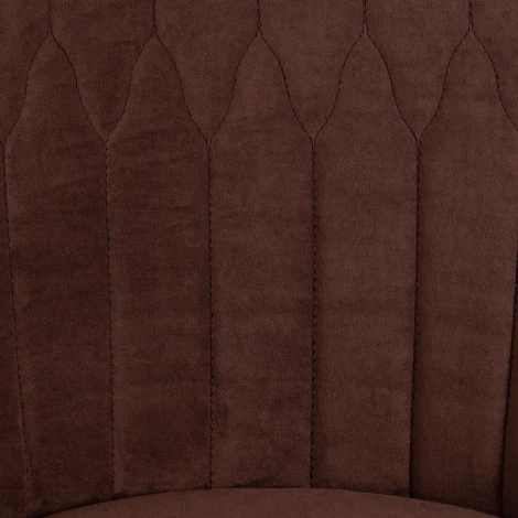 Кресло SWAN коричневый (флок)