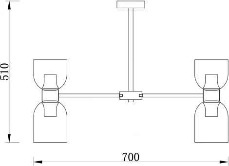 Потолочная люстра на штанге Freya Savia FR5203PL-10CH1