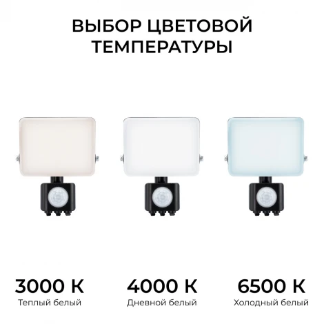Прожектор уличный светодиодный с датчиком движения Apeyron 05-52