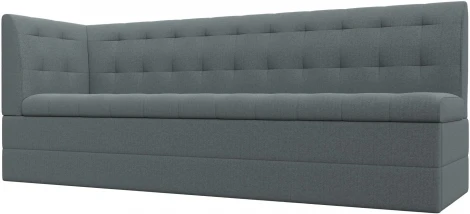 Диван кухонный Бриз с углом слева (Серый/Рогожка) Лига Диванов арт.122436L