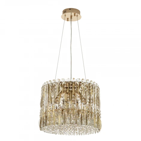 Подвесная люстра хрустальная Modelux MODELUX ML.315.6 GD