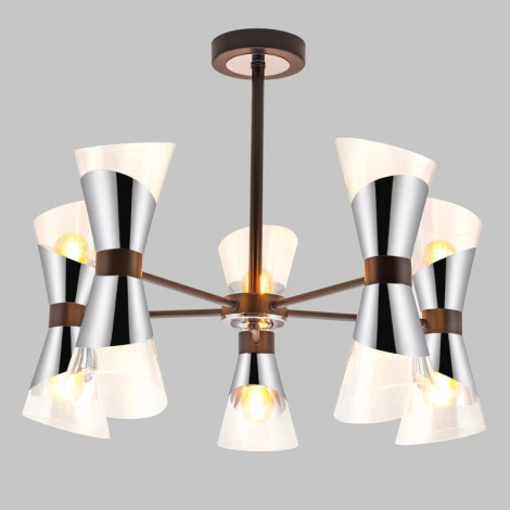 Потолочная люстра на штанге Imex MD.51913-10-S-BK+CH