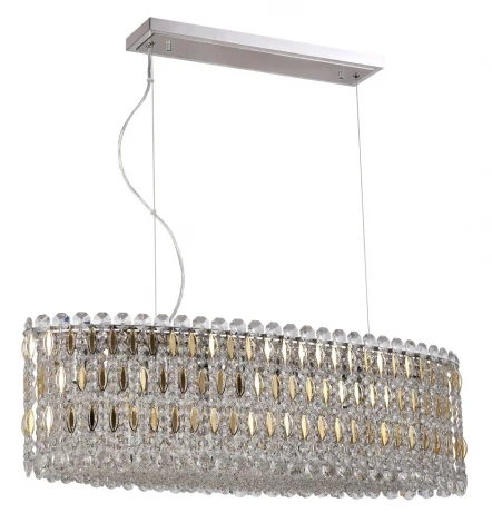 Подвесной светильник Crystal Lux Lirica SP10 L900 CHROME/GOLD-TRANSPARENT