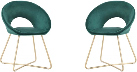 Набор из 2 стульев Balance Nexus Hesby Велюр/Зеленый арт.HSBI_DC2124_green_2