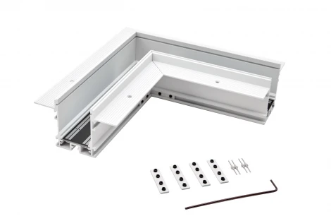 Соединитель угловой для низковольтного шинопровода SWG SY SY-601901-RC-CN-1-WHMR-PCB