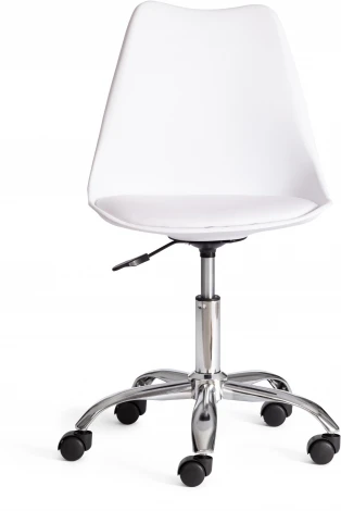 Компьютерное кресло для оператора Tetchair TULIP (Металл,Пластик,/Белый,Хром)