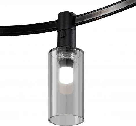 Трековый светильник однофазный 48V Lightstar DUE 207737 (LED, круглые)