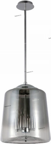 Люстра потолочная Crystal Lux Milagro, 4 лампы, хром с дымчатым