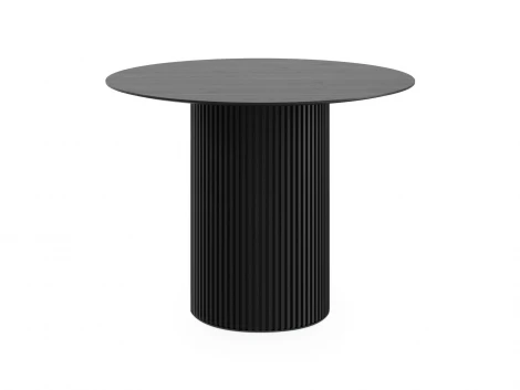 Стол обеденный Mono Stripe D100/D44/H75 черный ОГОГО Обстановочка! 948099