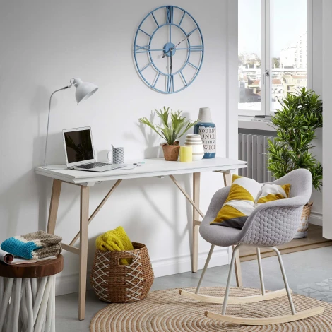 Журнальный стол La Forma (ex Julia Grup) Drom (Белый/ Тик,Альбиция,Дерево)