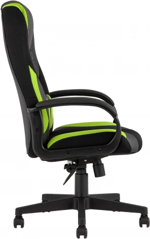 Кресло игровое TopChairs ST-CYBER 9 черный/зеленый УТ000034844