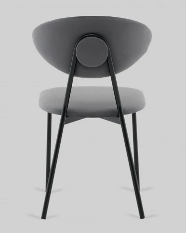Стул обеденный Квинси велюр темно-серый Stool Group арт.УТ000041637