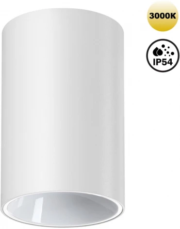 Светильник накладной влагозащищённый Novotech Recte 359416 OVER NT24 000 белый IP54 LED 10W 170-265V 3000К 830Лм RECTE (220V, круглые)