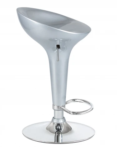 Набор 2 шт стул барный DOBRIN BOMBA (серебряный металлик)