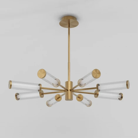 Потолочная люстра на штанге Eurosvet Stark 50386 LED латунь (220V)