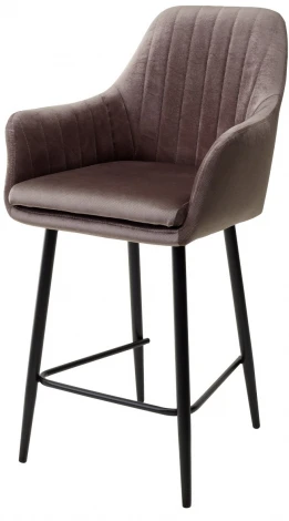 Полубарный стул Роден Blitz 06 Молочный шоколад, велюр (H=65cm)