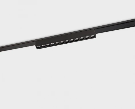 Трековый светильник магнитный 12W 48V Italline IT09-9010 black 3000K