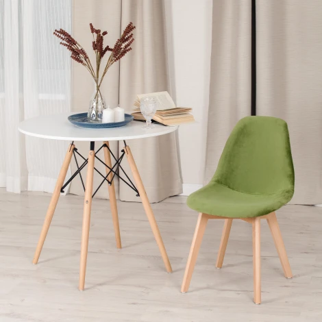 Стул CINDY SOFT (mod. C1021F1) / 1 шт. в упаковке Tetchair (Вельвет,Бук/Зеленый) арт.15844