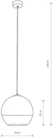 Подвесной светильник Nowodvorski Globe Plus M 7606 (220V, на проводе, шар)