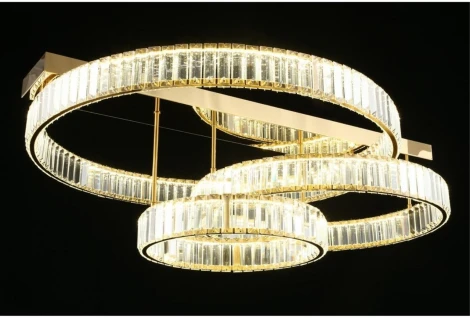 Потолочная люстра ярусная на штанге светодиодная Aployt Oriann APL.076.03.140 (220V, кольцо)