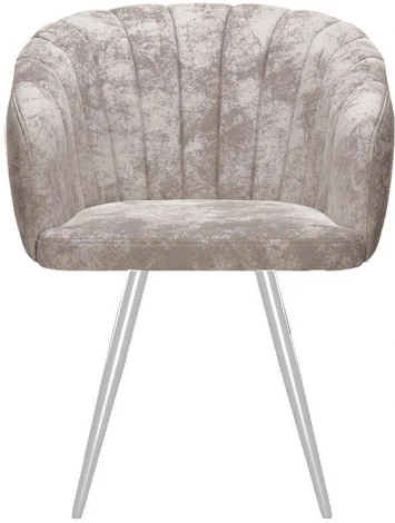 Стул DikLine 442 поворотный, M02 бежевый, ножки белые арт.00-00073883