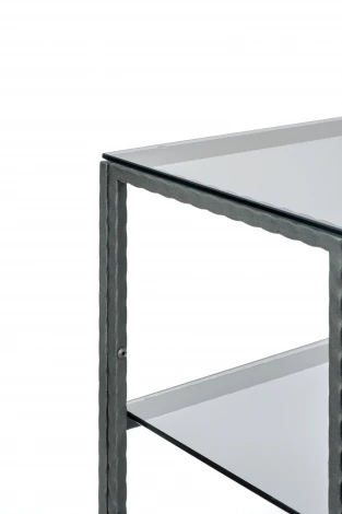 Консольный стол AllConsoles 1013-CB loft grey черный муар