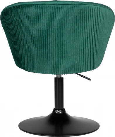 Кресло дизайнерское DOBRIN EDISON BLACK (зеленый велюр (1922-9)) 8600_BlackBase-LM BLACK, цвет сиденья зеленый (1922-9), основания черный