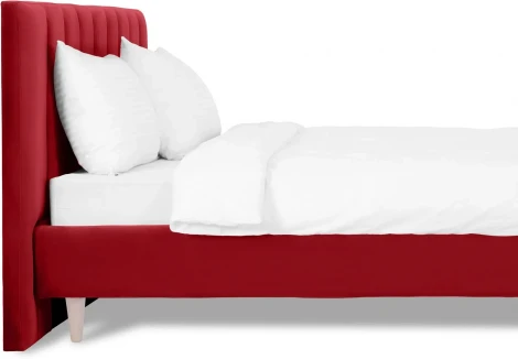 Кровать Queen II Sofia L 1600 ОГОГО (арт.577455), (Ткань/Бордовый)