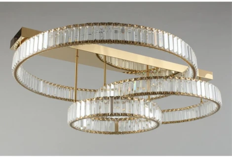 Потолочная люстра ярусная на штанге светодиодная Aployt Oriann APL.076.03.140 (220V, кольцо)