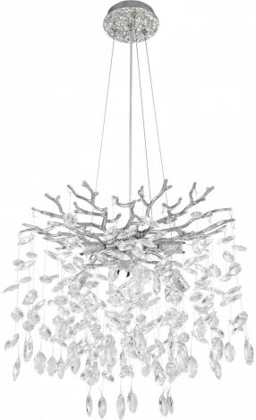 Подвесная люстра хрустальная Arte Milano Milano-1 23110.460.6.E14.B CR (220V, на тросе)