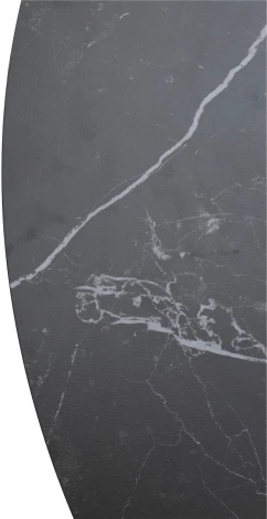 Стол TERNI 120 MATT BLACK MARBLE SOLID CERAMIC Черный мрамор матовый, керамика/Черный каркас М-City