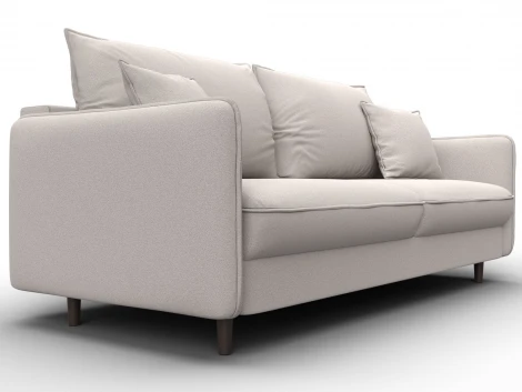 Диван прямой Лига-064 НПБ (ДСП/Дерево/Замша/Бежевый) Лига Диванов 129620