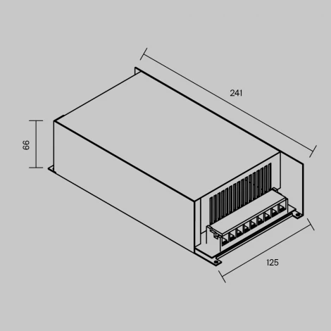 Источник напряжения PSL006 48В 600Вт Maytoni 831012