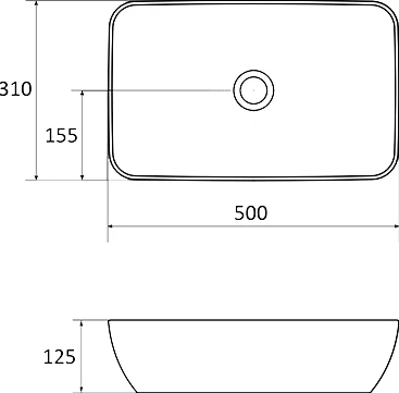 Раковина Ravak Uni 500 R Slim