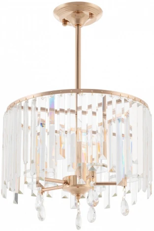 Подвесная люстра хрустальная на штанге Arte Milano Sorrento-2509 372509/5/250/400 GD (220V)