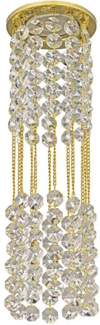 Встраиваемый светильник хрустальный Dio D'Arte Osimo Gold GU10.5.14.8.105 G (220V, круглые)