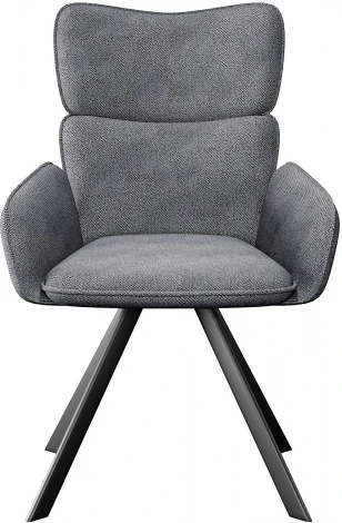 Стул DikLine 501 поворотный SB6 св.сер, ножки черные арт.00-00076324