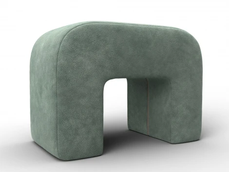 Пуф 008 (ДСП,Брус,Фанера,Велюр/Зеленый) Лига Диванов 132522