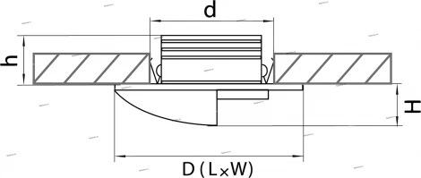 Подсветка для лестниц и ступеней встраиваемая Lightstar Lumina 212157 (LED, 220V)