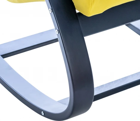 Кресло-качалка Leset Милано (Фанера,Березовый шпон,Металл,Велюр/Желтый) арт.2500000066887