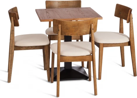 Стул THOR Tetchair (Дерево вяз,Лен/Бежевый) арт.24402