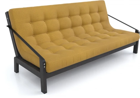 Диван Arsko Локи венге желтая рогожка