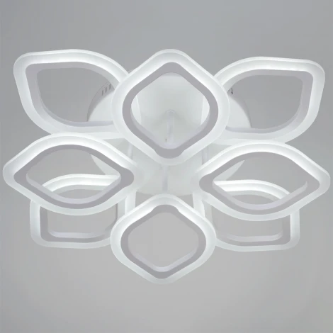 Потолочная люстра светодиодная на штанге с пультом Reluce 10320-0.3-4+4S WH