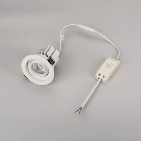 Встраиваемый светильник светодиодный MS-VORTEX-BUILT-R90-12W Warm3000 (WH-WH, 40 deg, 230V) (Arlight, IP20 Металл) 043479