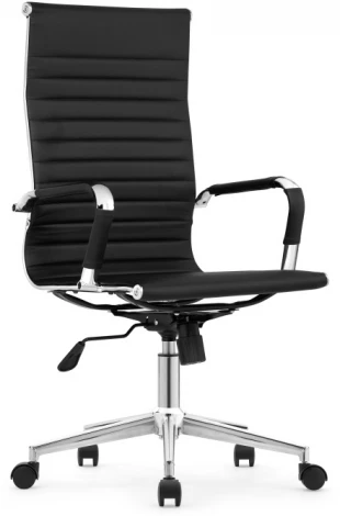 Компьютерное кресло Woodville Reus pu black / chrome 15719